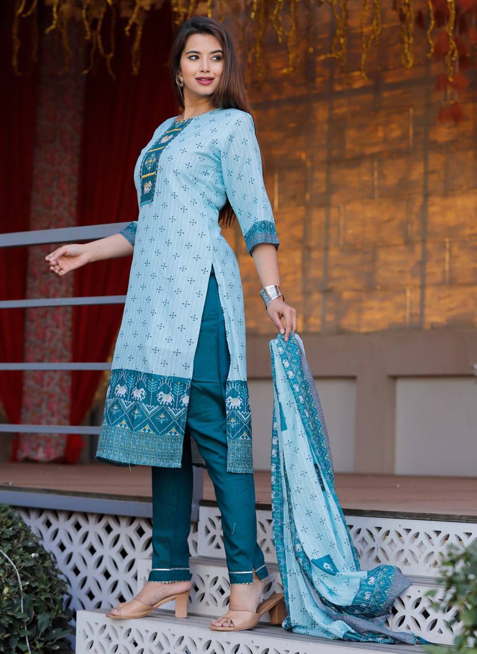 Trend Vol 20 Blue Hills Two Tone Rayon Latest Stylish Look Kurtis  Collection Catalog
